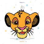 PIÑATA 60 CM XL CABEZA SIMBA
