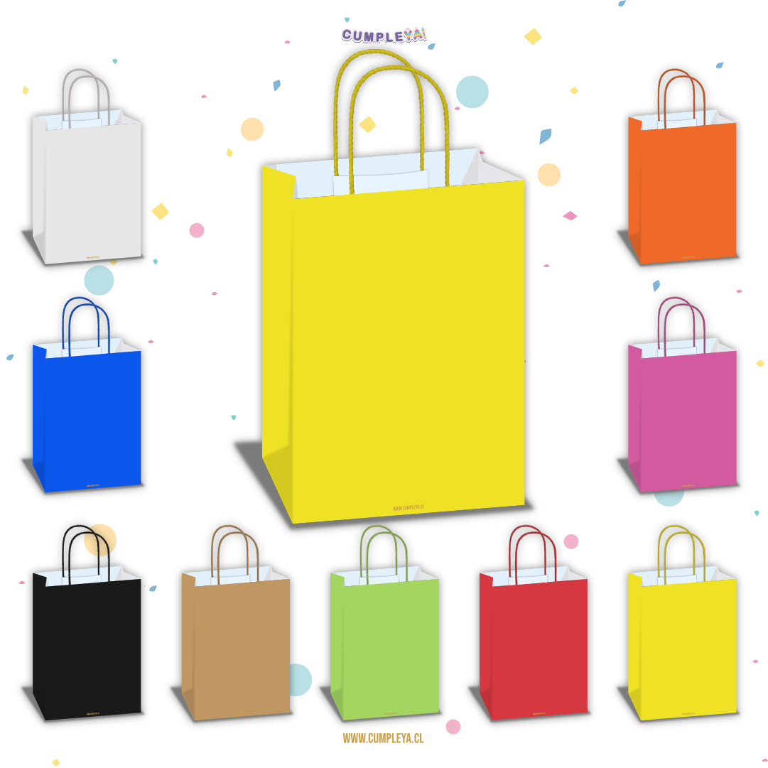 BOLSA SORPRESA KRAFT UNICOLOR 16X21X8CM