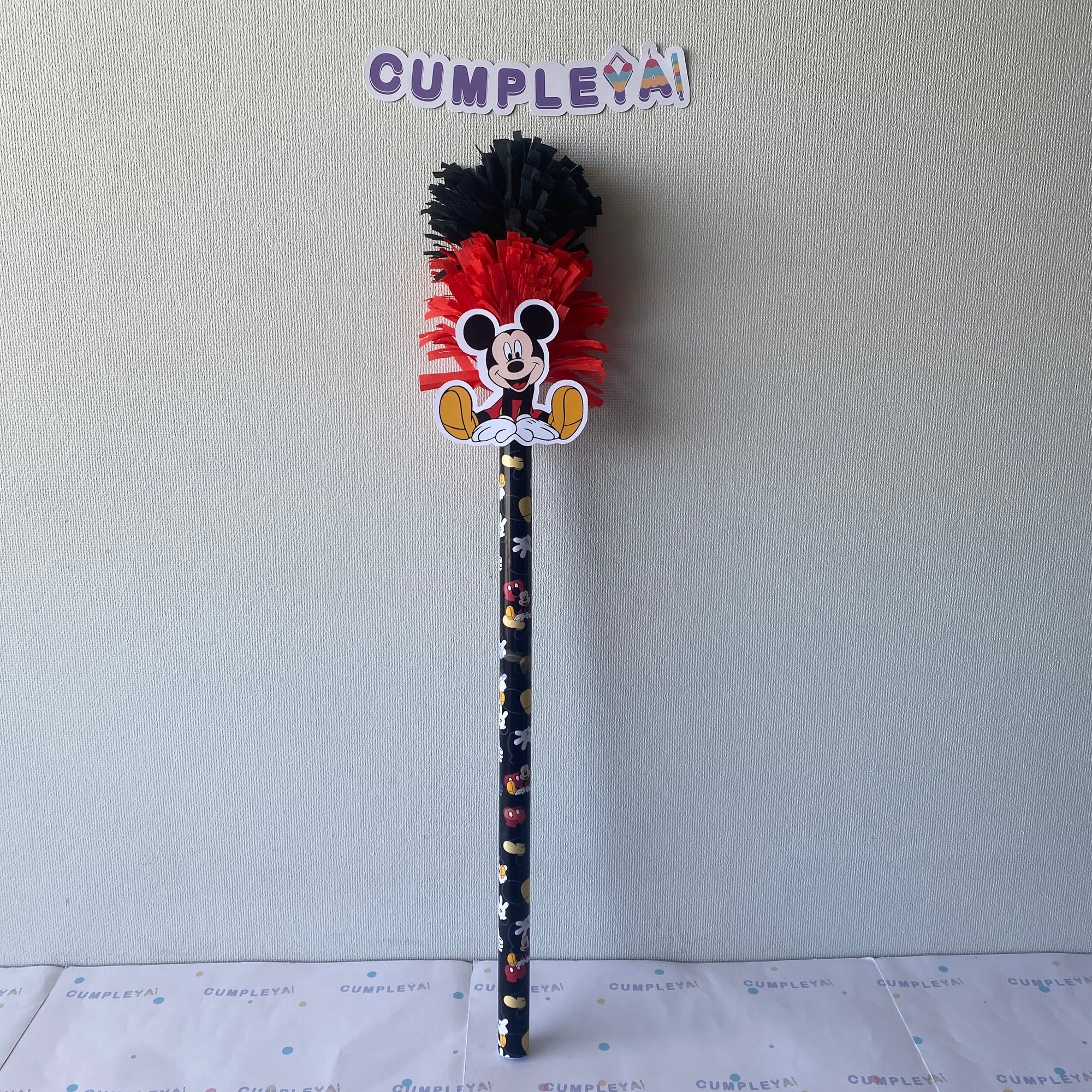 BASTÓN MICKEY SENTADO TEMÁTICO PARA PIÑATA