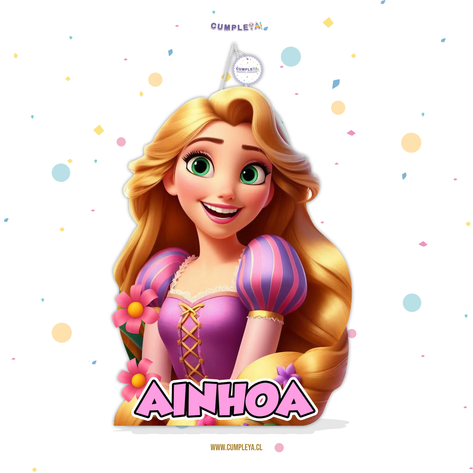 PIÑATA 40 CM RAPUNZEL