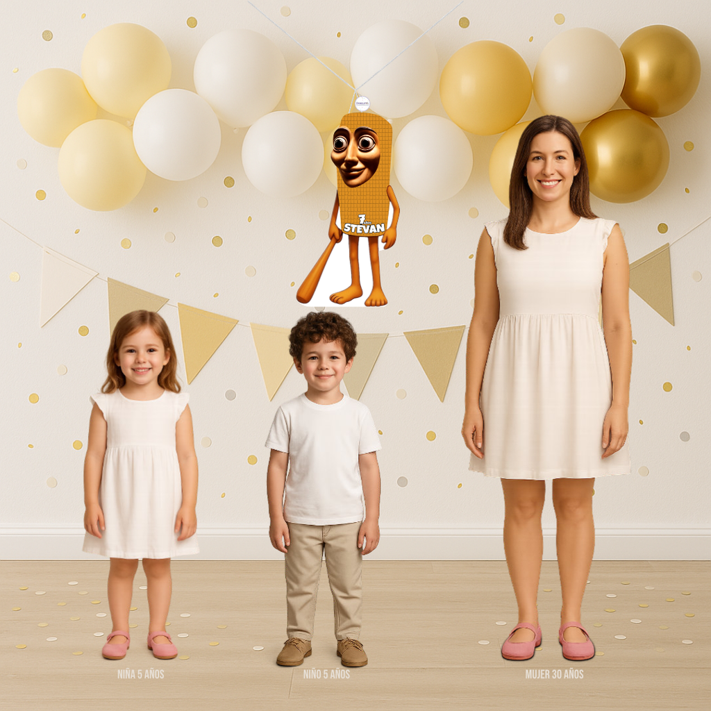 PIÑATA TUNG TUNG SAHUR 60CM PREMIUM