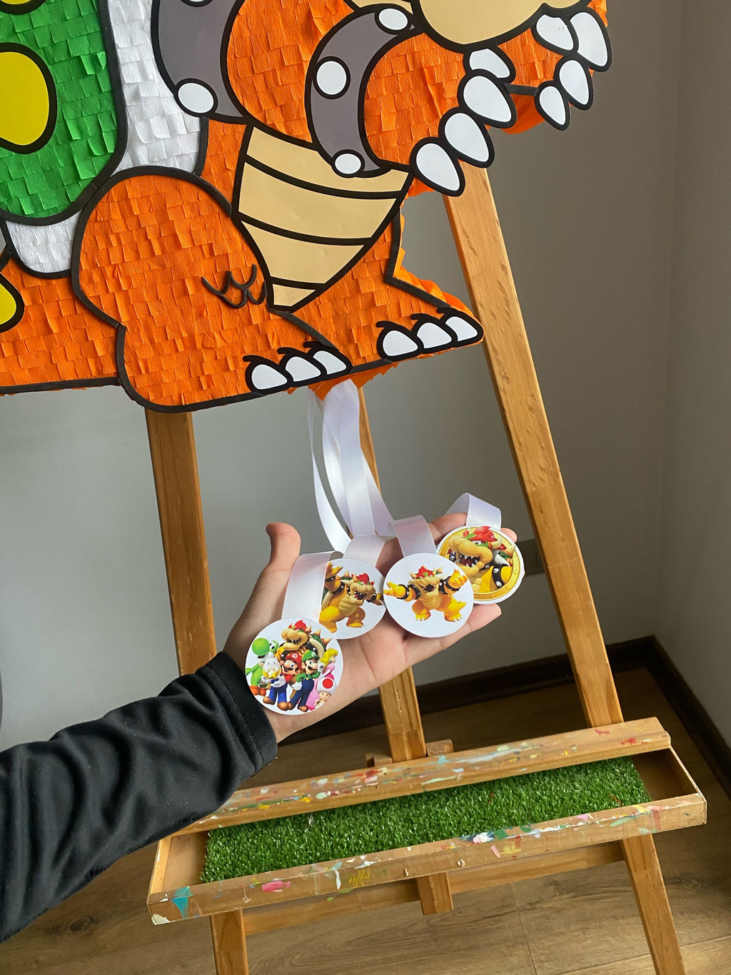 PIÑATA BOWSER DE MARIO BROS 60CM PREMIUM