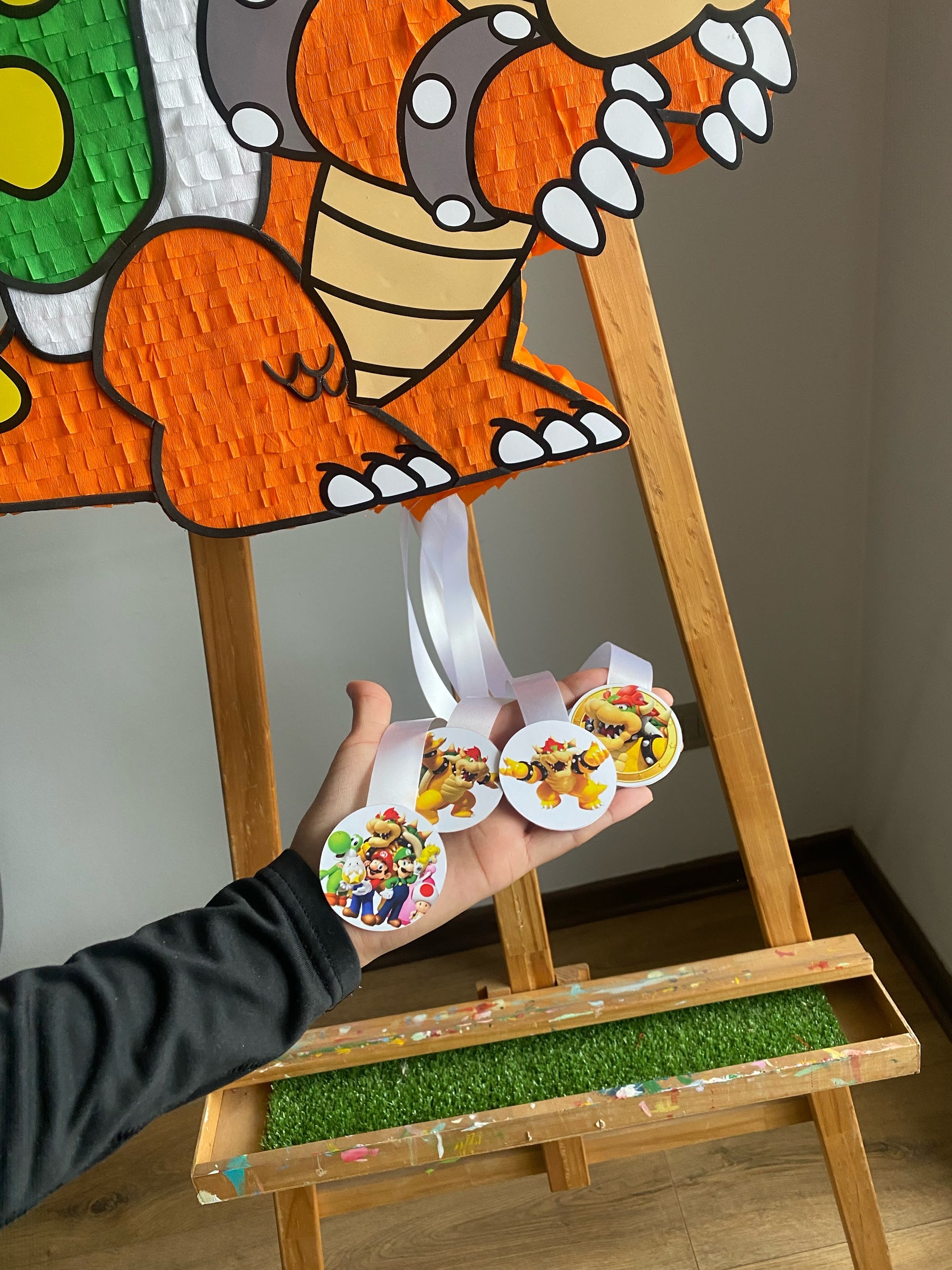 PIÑATA BOWSER DE MARIO BROS 60CM PREMIUM