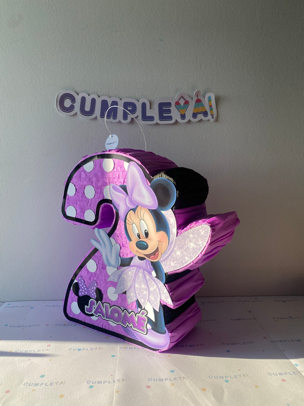 PIÑATA NUMERO 2 MINNIE HADA 40CM PREMIUM