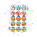 30 STICKER CIRCULARES 5 X 5 CM PLIM PLIM