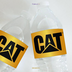 STICKER PARA BOTELLA 12 U CAT