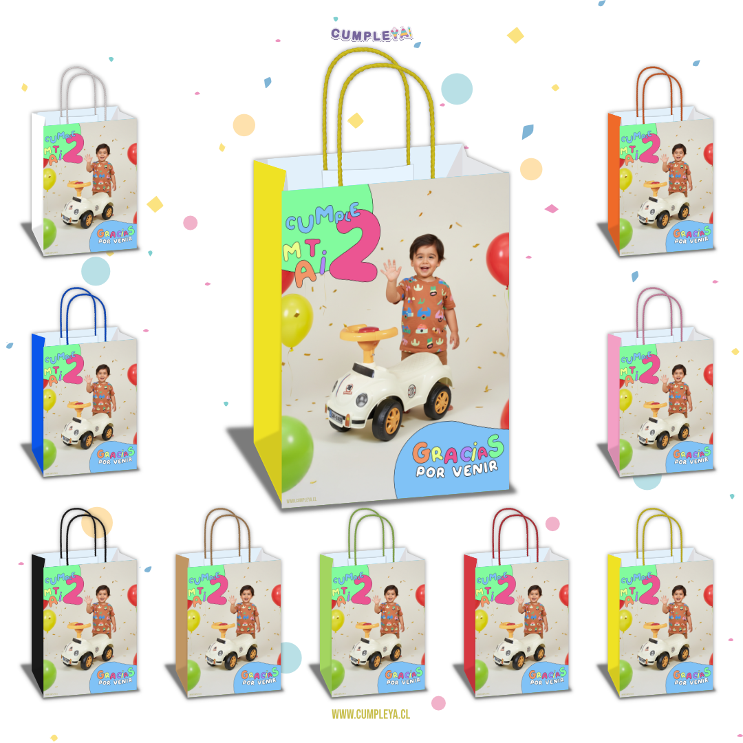 BOLSA SORPRESA 16 × 21 × 8 CM AUTO DE JUGUETE