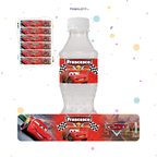 STICKER PARA BOTELLA 12 U CARS