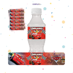 STICKER PARA BOTELLA 12 U CARS