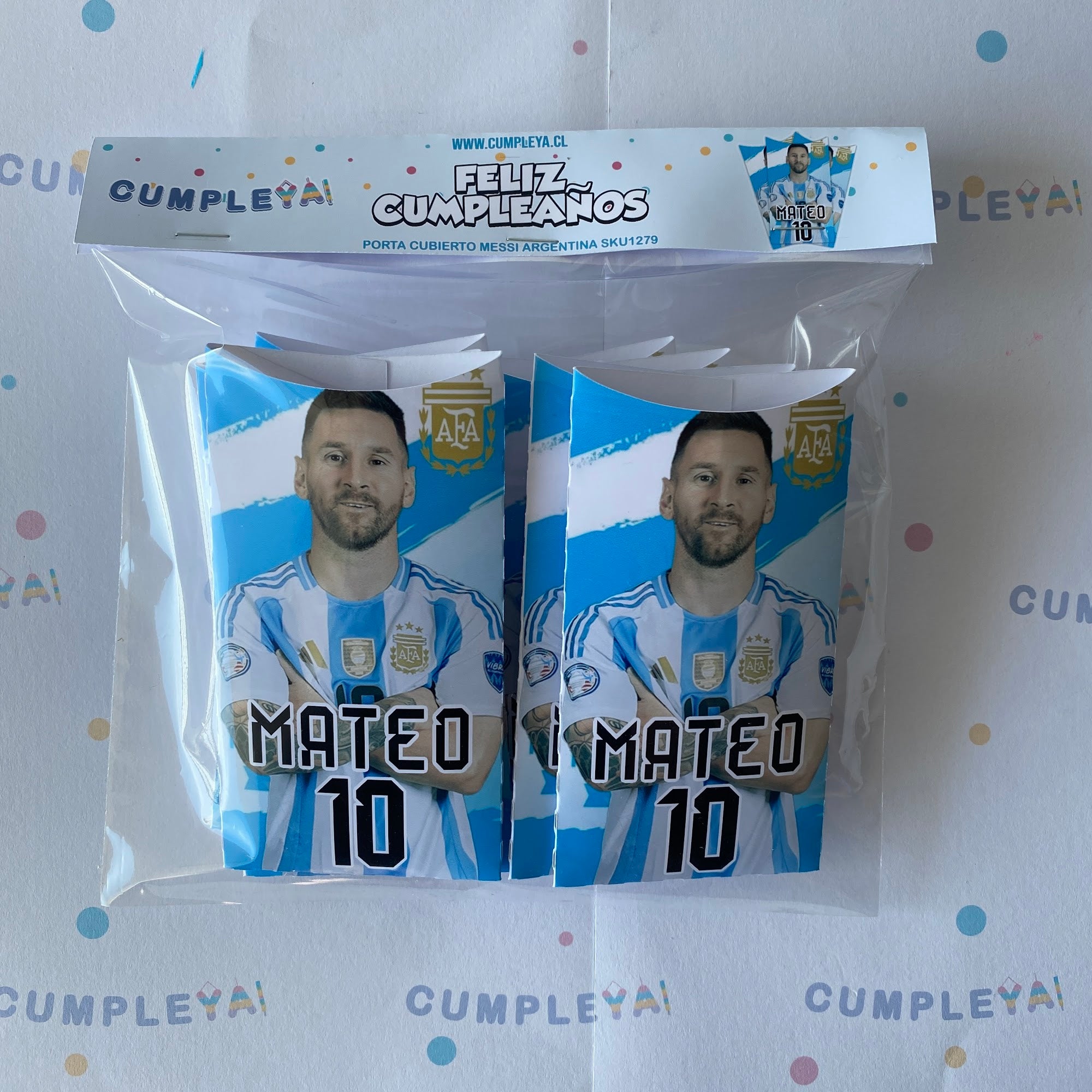 PORTA CUBIERTO MESSI ARGENTINA 7X13CM