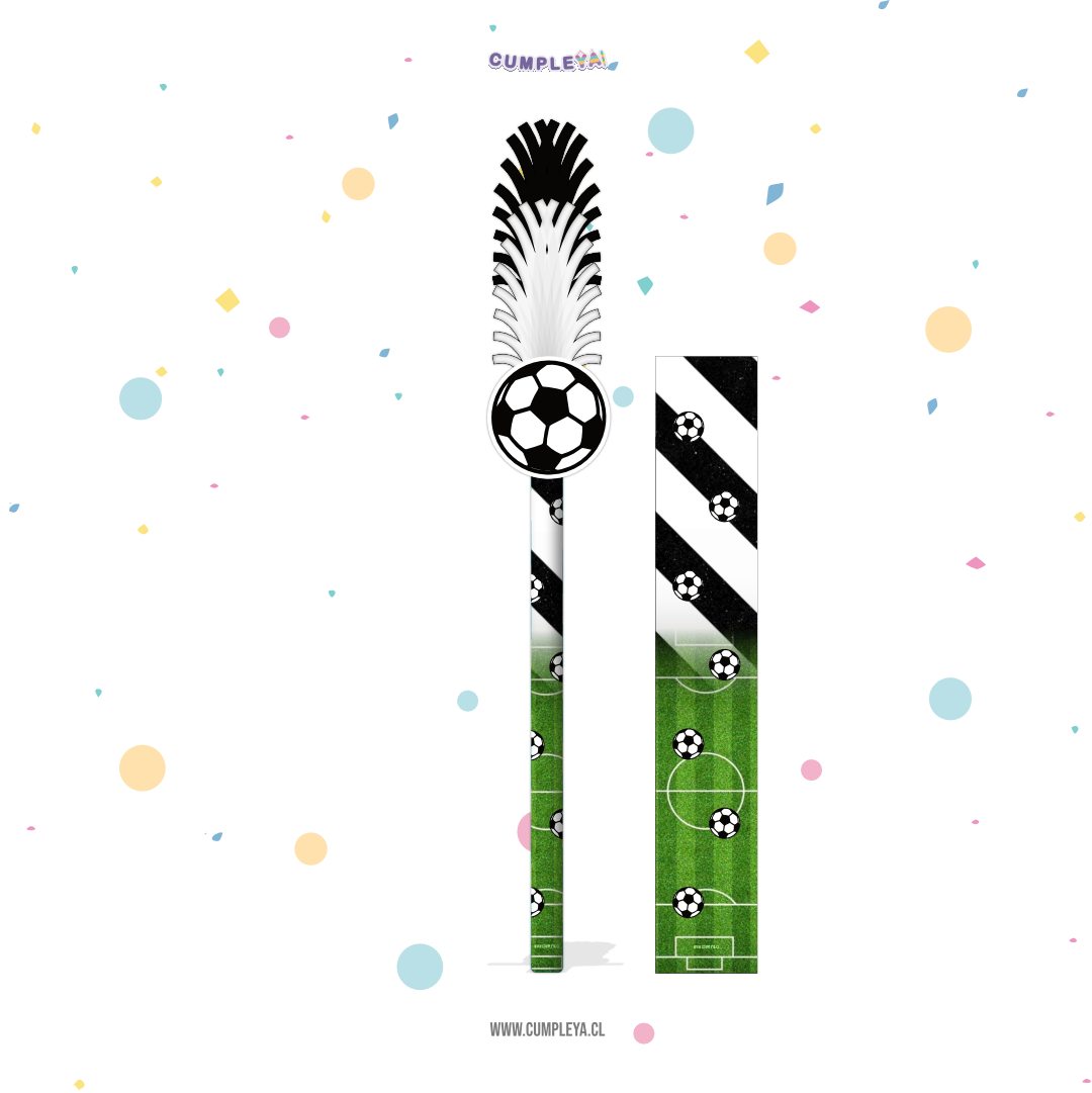 BASTÓN PELOTA DE FUTBOL TEMÁTICO PARA PIÑATA