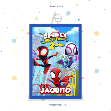 PIÑATA 40 CM RECTANGULAR SPIDEY