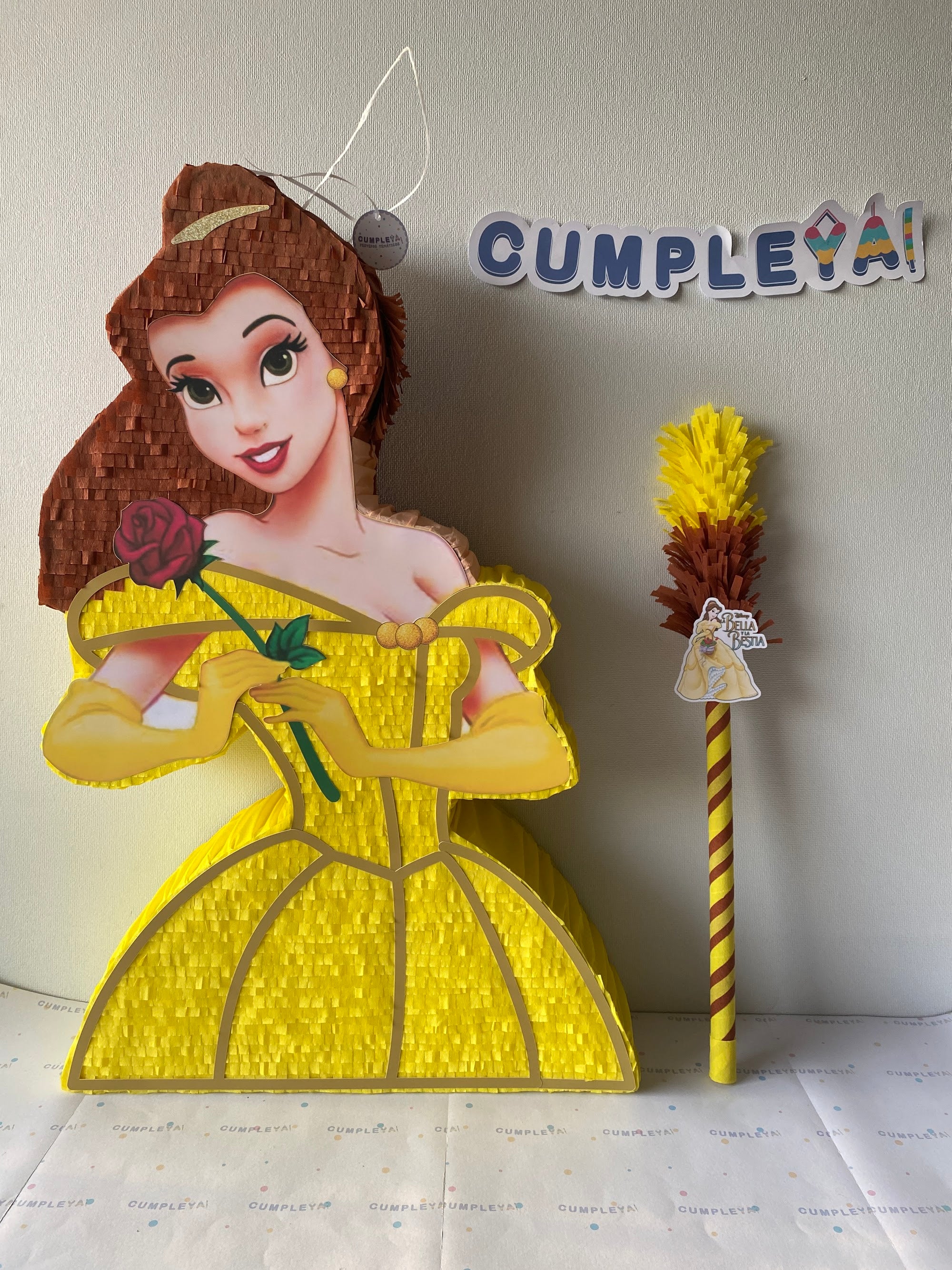 PIÑATA PRINCESA BELLA 60CM PREMIUM