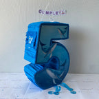 PIÑATA 40 CM NUMERO 5 CON BALLENA
