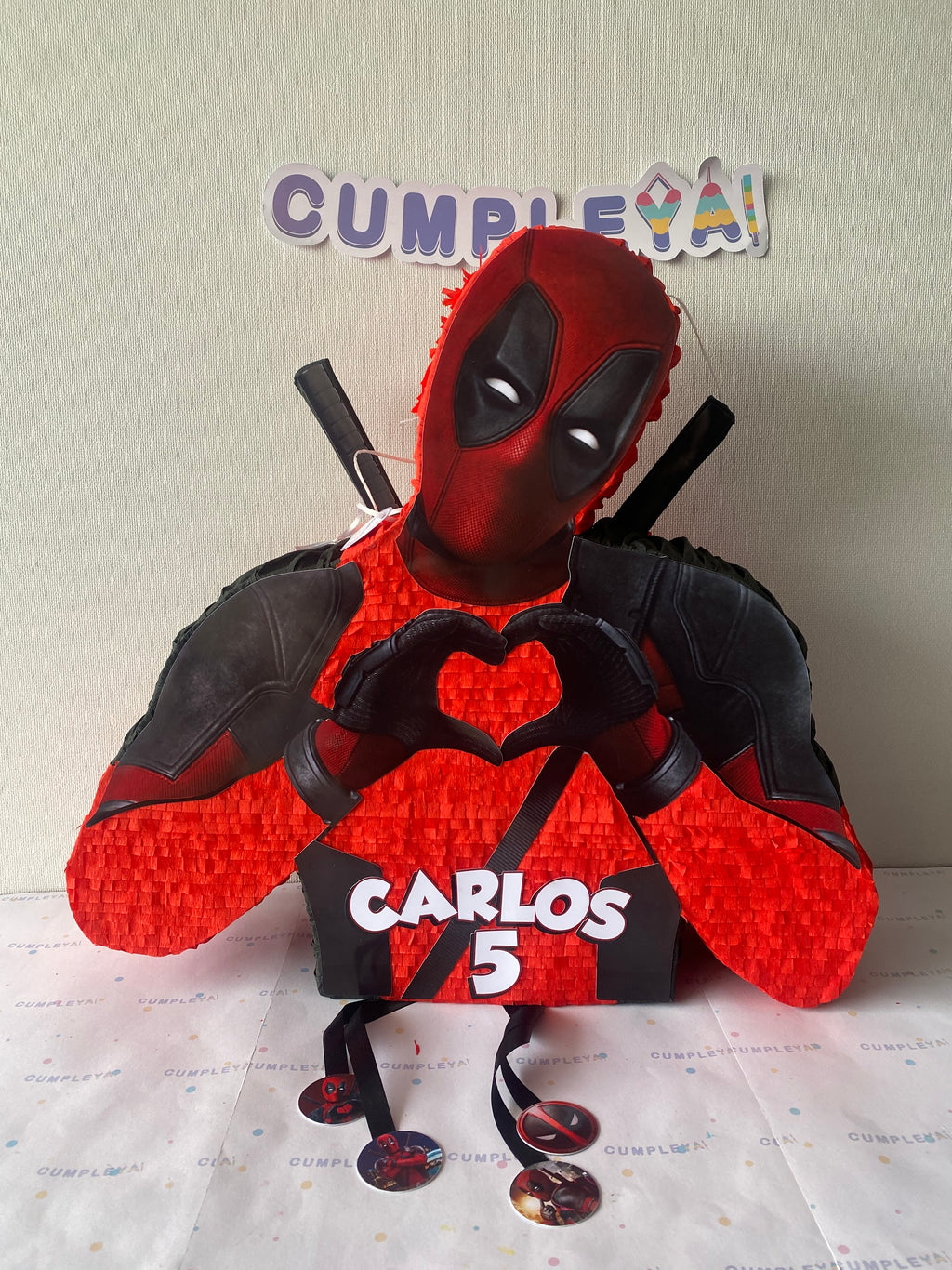 PIÑATA DEADPOOL 60CM PREMIUM