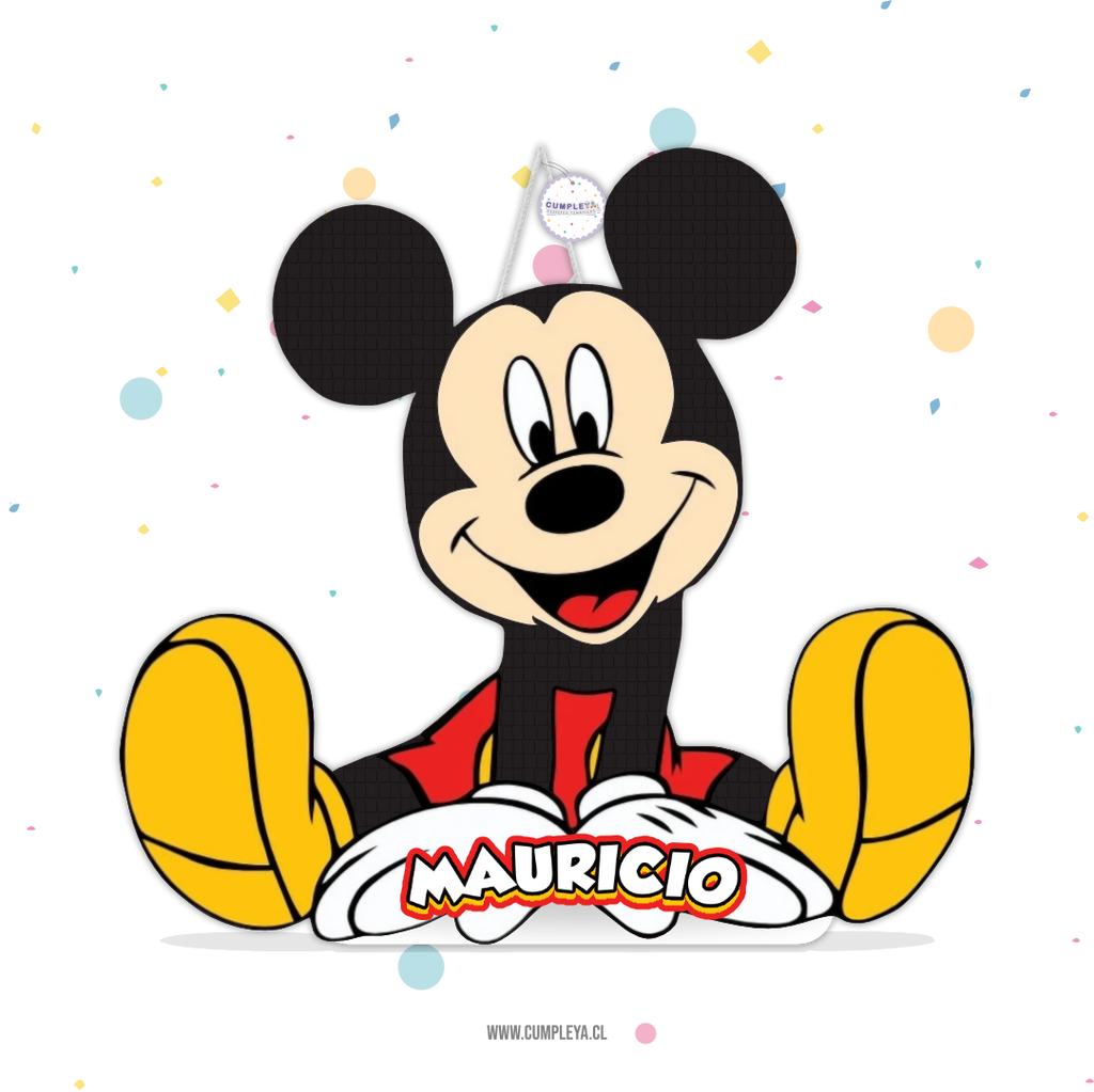 PIÑATA MICKEY SENTADO 40CM PREMIUM