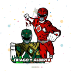 PIÑATA 40 CM POWER RANGER ROJO Y VERDE