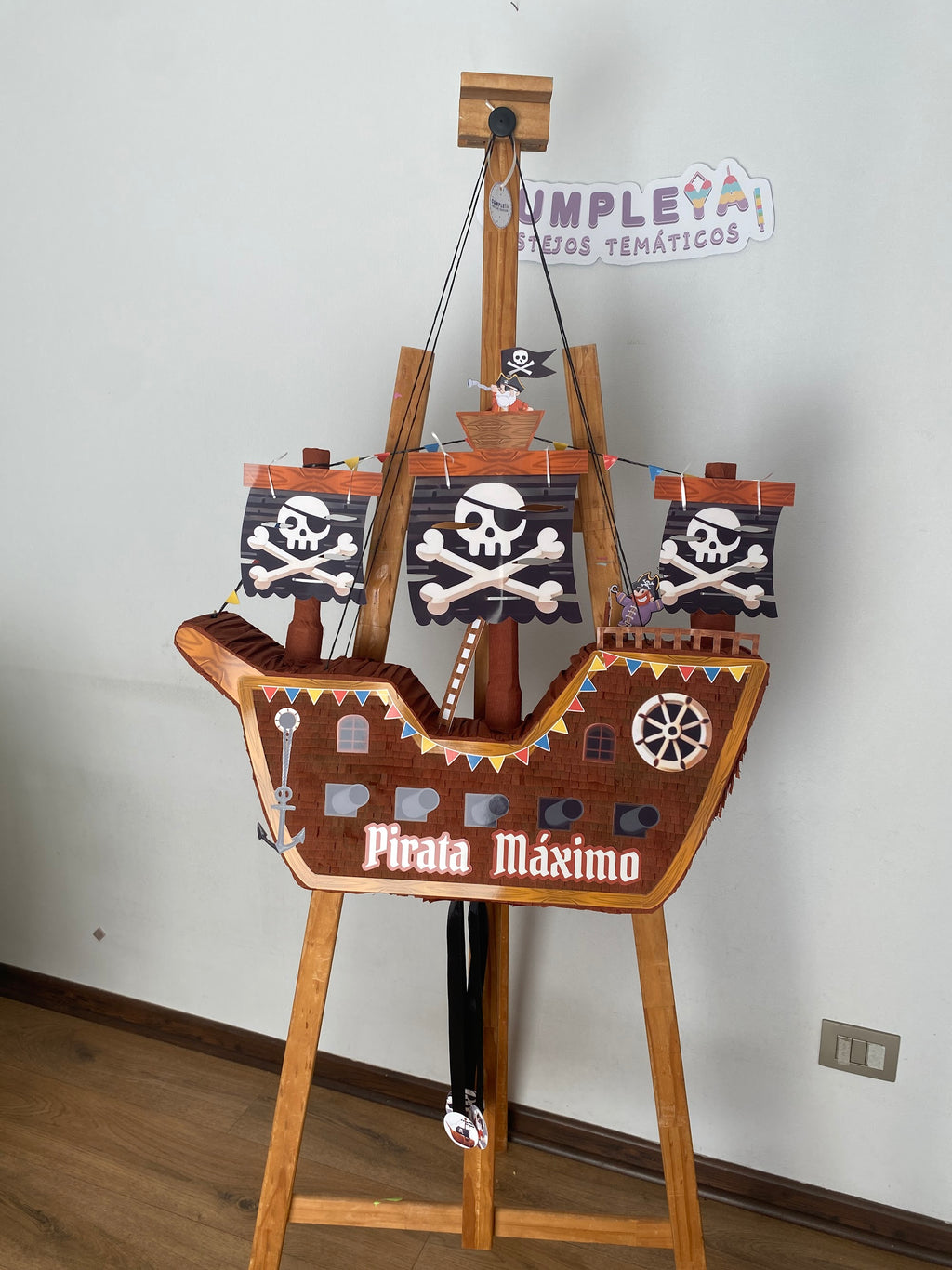 PIÑATA BARCO PIRATA 60CM PREMIUM