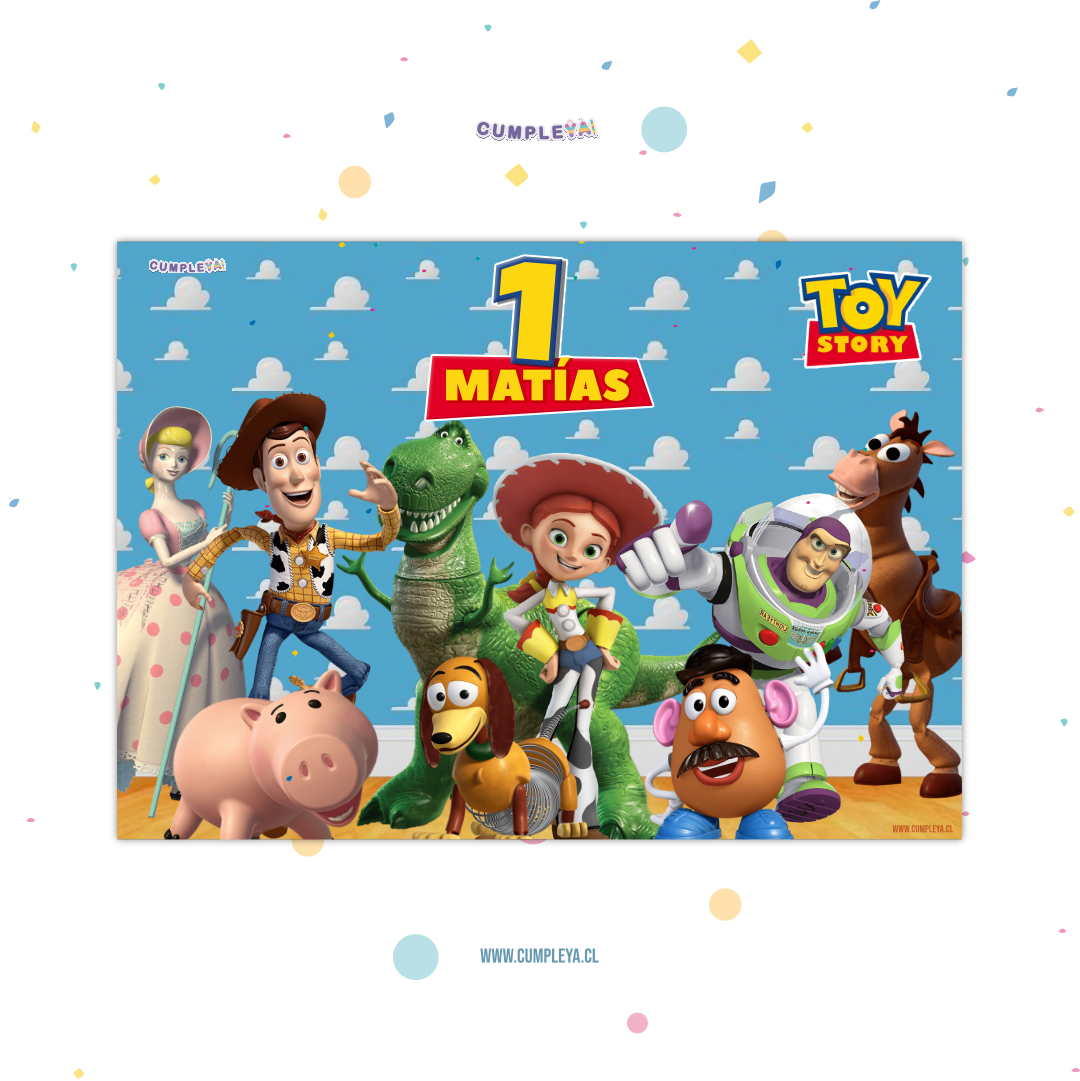 INDIVIDUALES TOYS STORY PAPEL BOND 21X30CM TEMÁTICO
