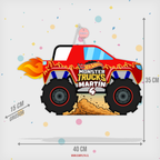 PIÑATA 60 CM MONSTER TRUCK ROJO