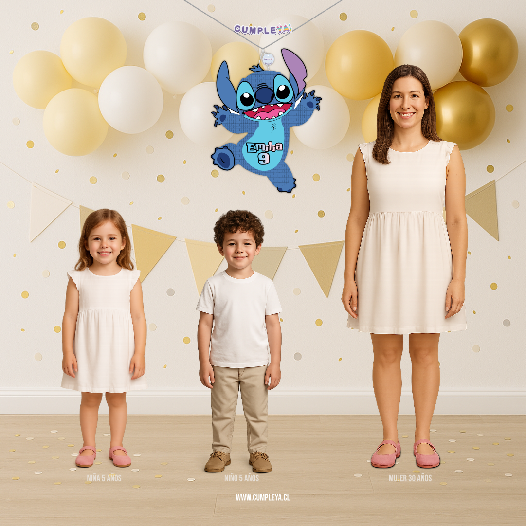 PIÑATA STITCH DE PIE 60CM PREMIUM