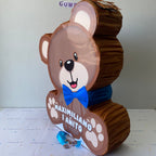 PIÑATA 60 CM XL OSO LAZO AZUL