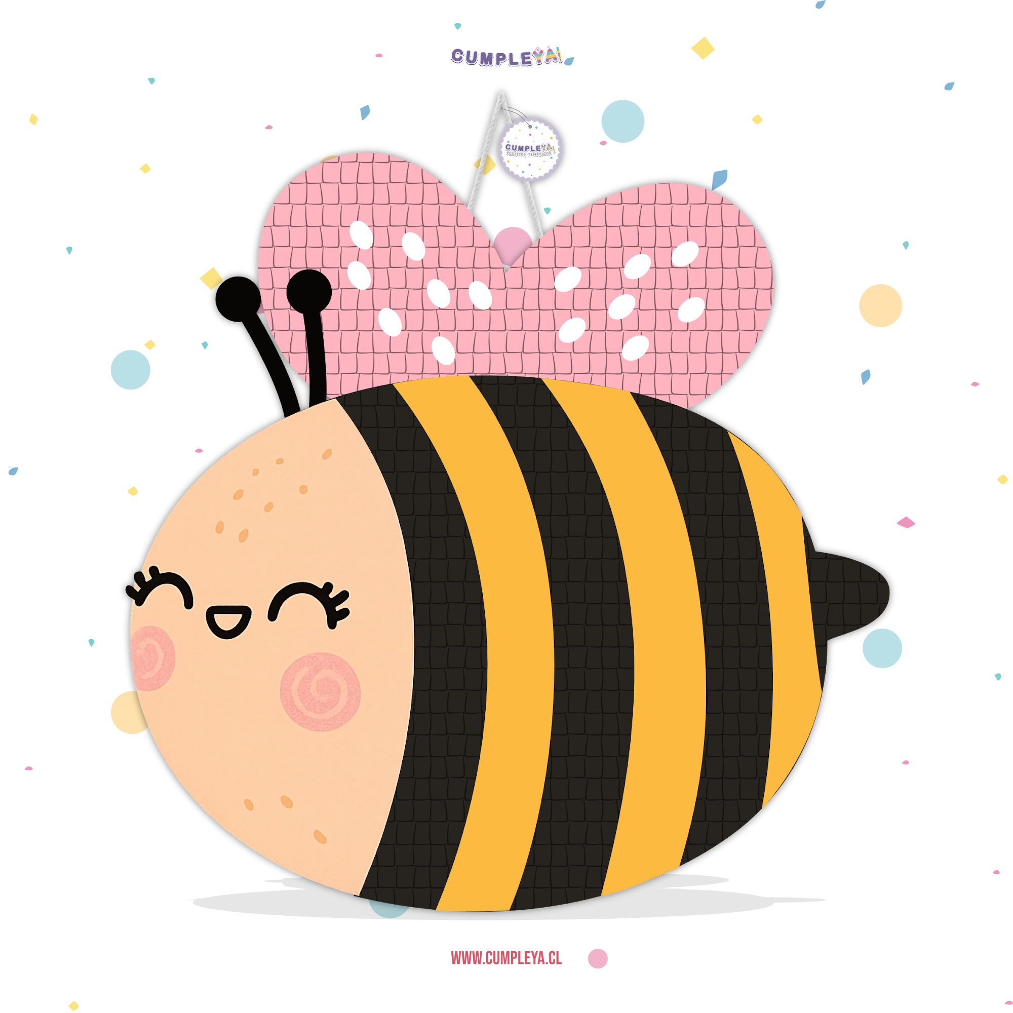 PIÑATA ABEJITA 40CM PREMIUM