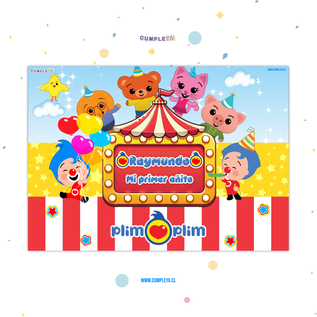 INDIVIDUALES PLIM PLIM PAPEL BRILLANTE 21X30CM TEMÁTICO