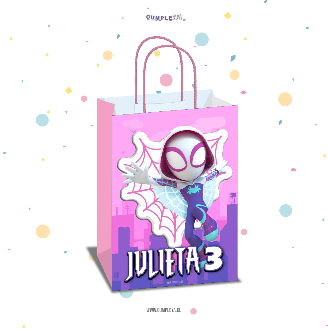 BOLSA SORPRESA 16 × 21 × 8 CM GHOST-SPIDER