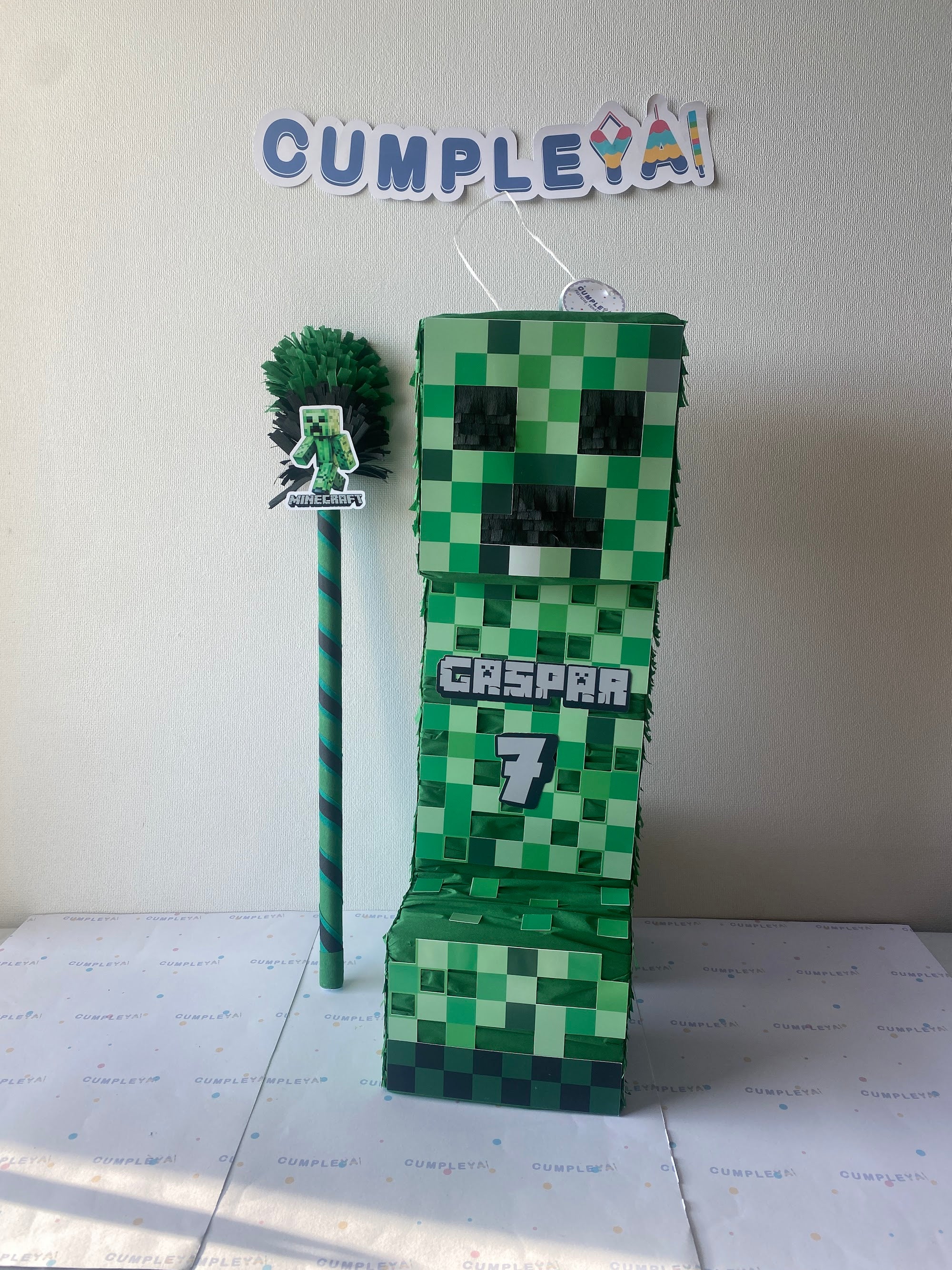 PIÑATA CREEPER DE MINECRAFT 60CM PREMIUM