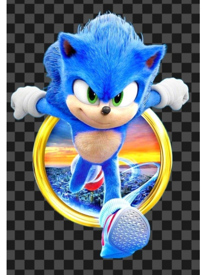 PIÑATA 40 CM SONIC EN ARO
