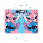 INDIVIDUALES DE PAPEL PACK 12U STITCH Y ANGELA