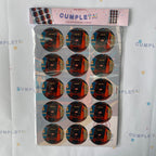 30 STICKER CIRCULARES 5 X 5 CM METRO