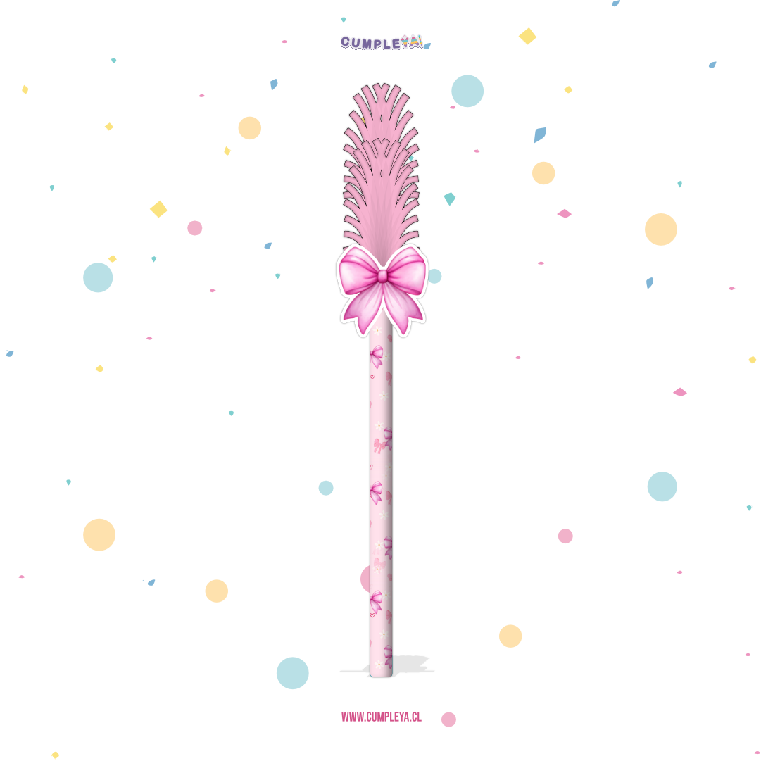 BASTÓN LAZO ROSA PARA PIÑATA