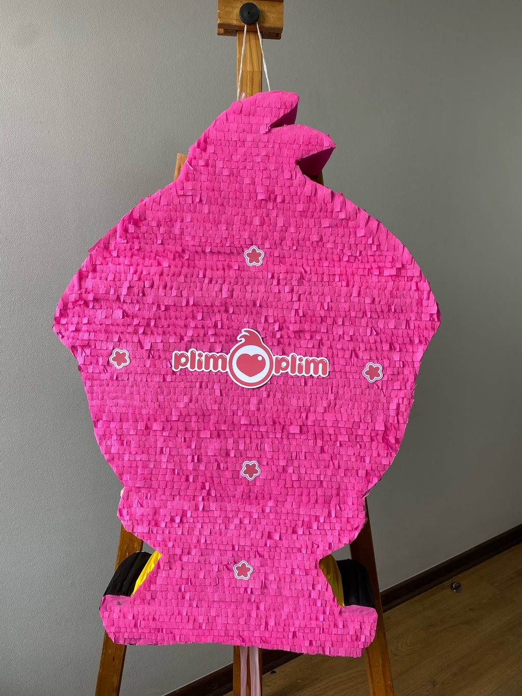 PIÑATA PAYASO PLIM PLIM ROSA SENTADO 60CM PREMIUM