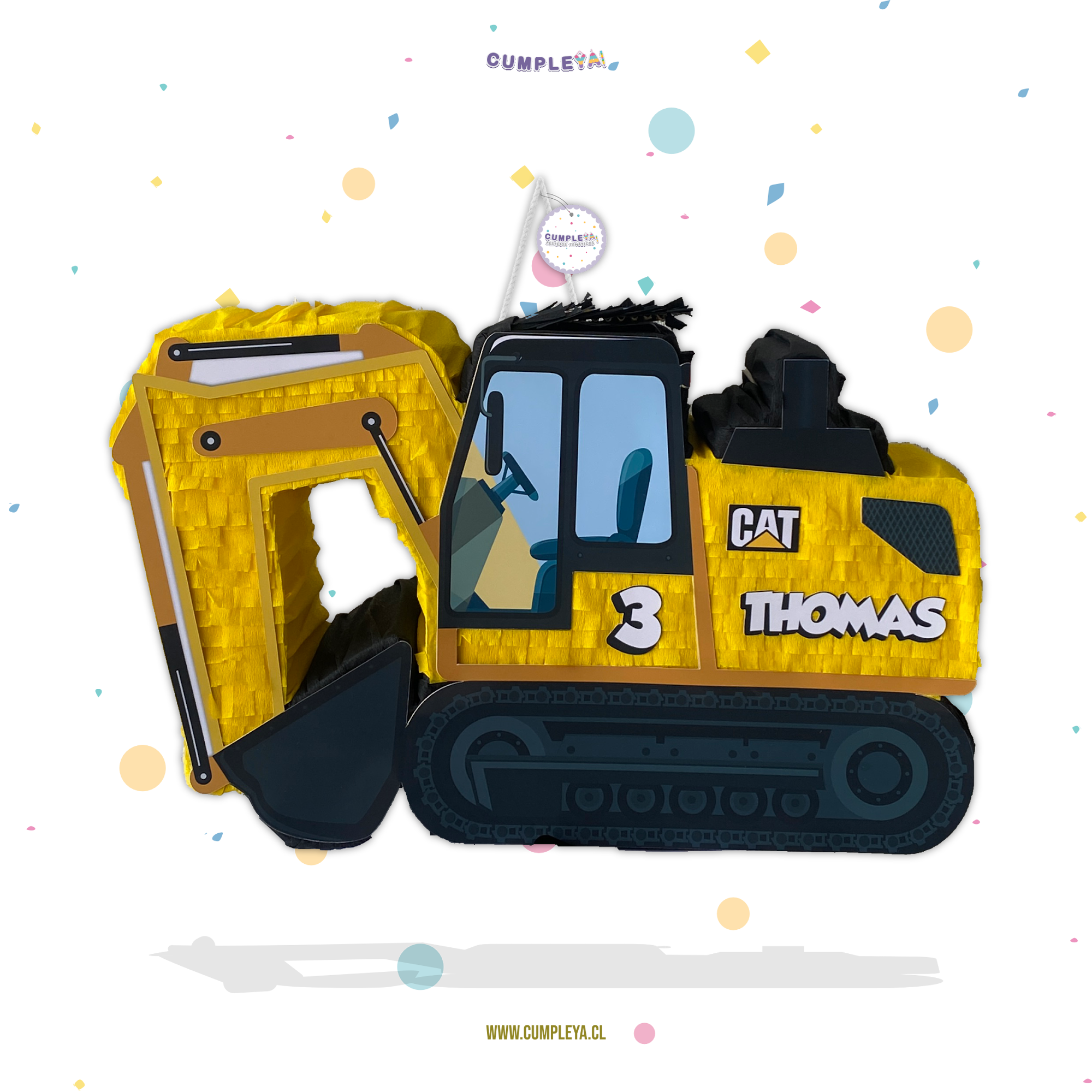 PIÑATA EXCAVADORA 40CM PREMIUM