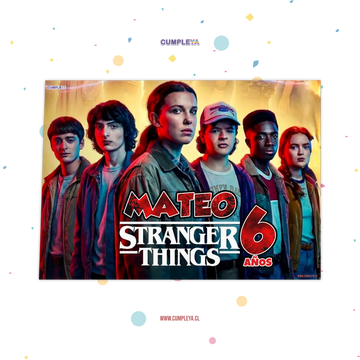 INDIVIDUALES DE PAPEL PACK 12U STRANGER THINGS
