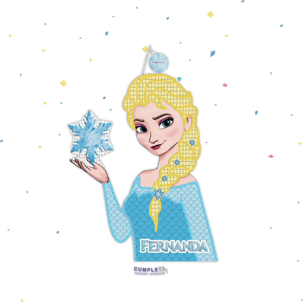 PIÑATA ELSA 60CM PREMIUM