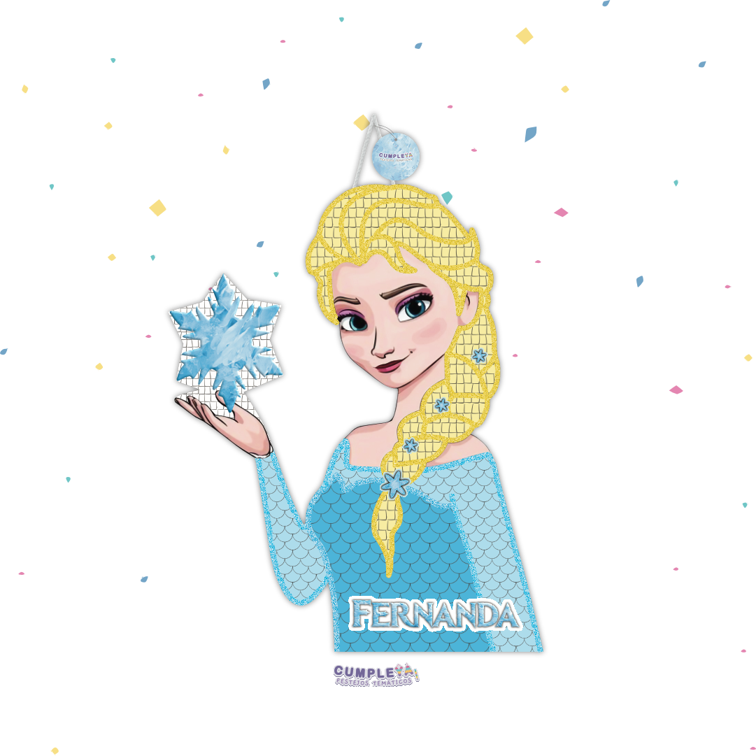 PIÑATA ELSA 60CM PREMIUM