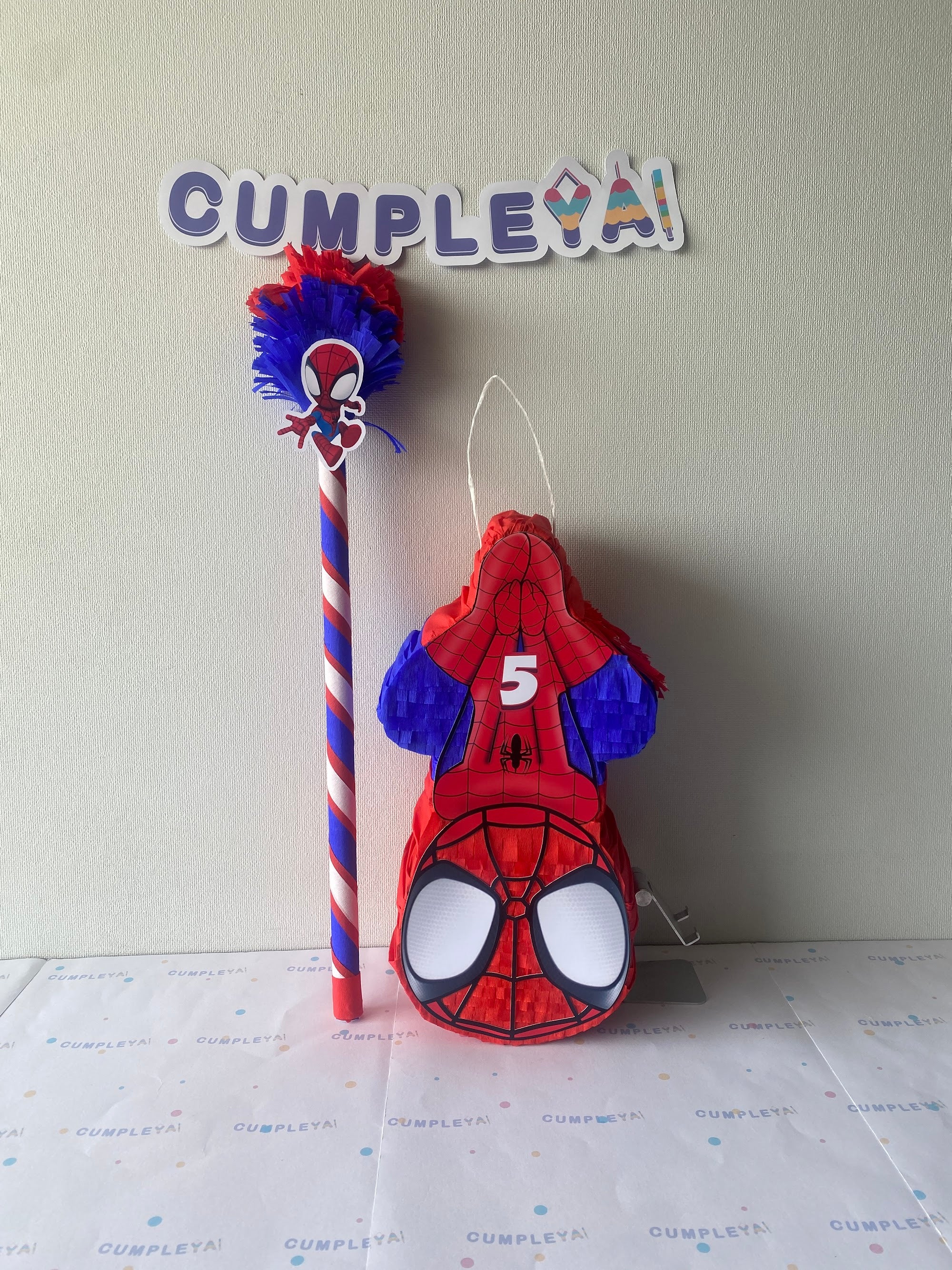 PIÑATA SPIDERMAN DE CABEZA 40CM PREMIUM