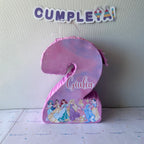PIÑATA 40 CM NUMERO 2 PRINCESAS