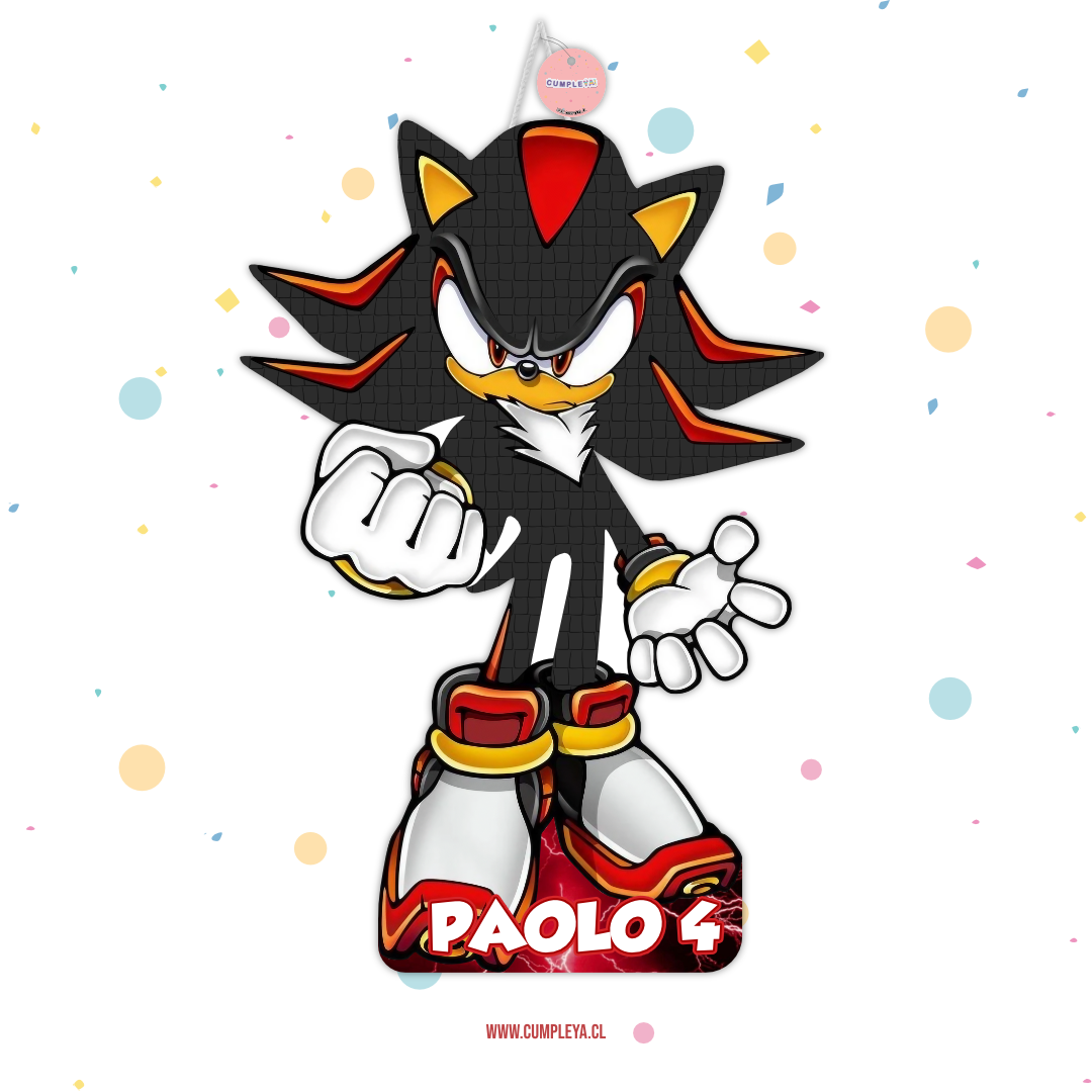PIÑATA SHADOW DE SONIC 60CM PREMIUM