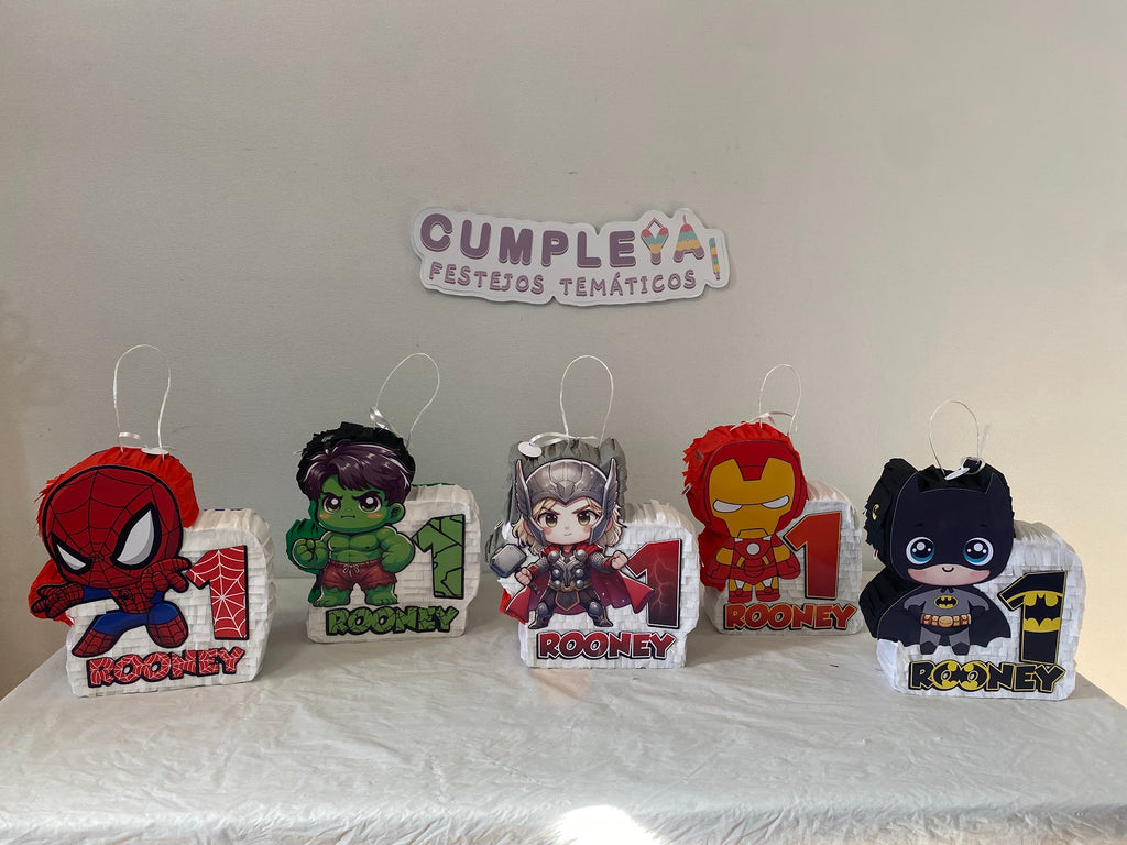 PIÑATA HULK Y BATMAN 60CM PREMIUM