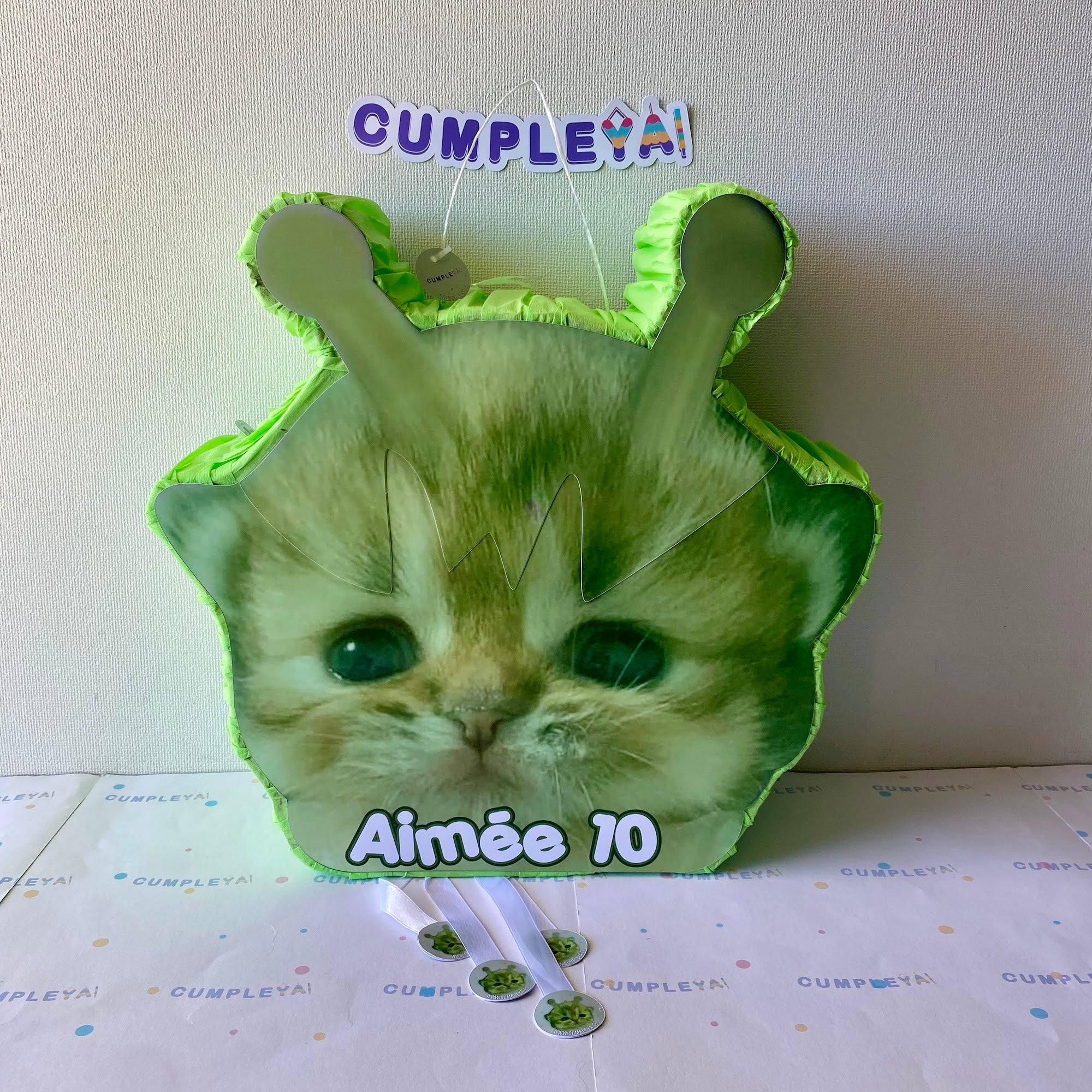 PIÑATA 40 CM GATO MARCIANO