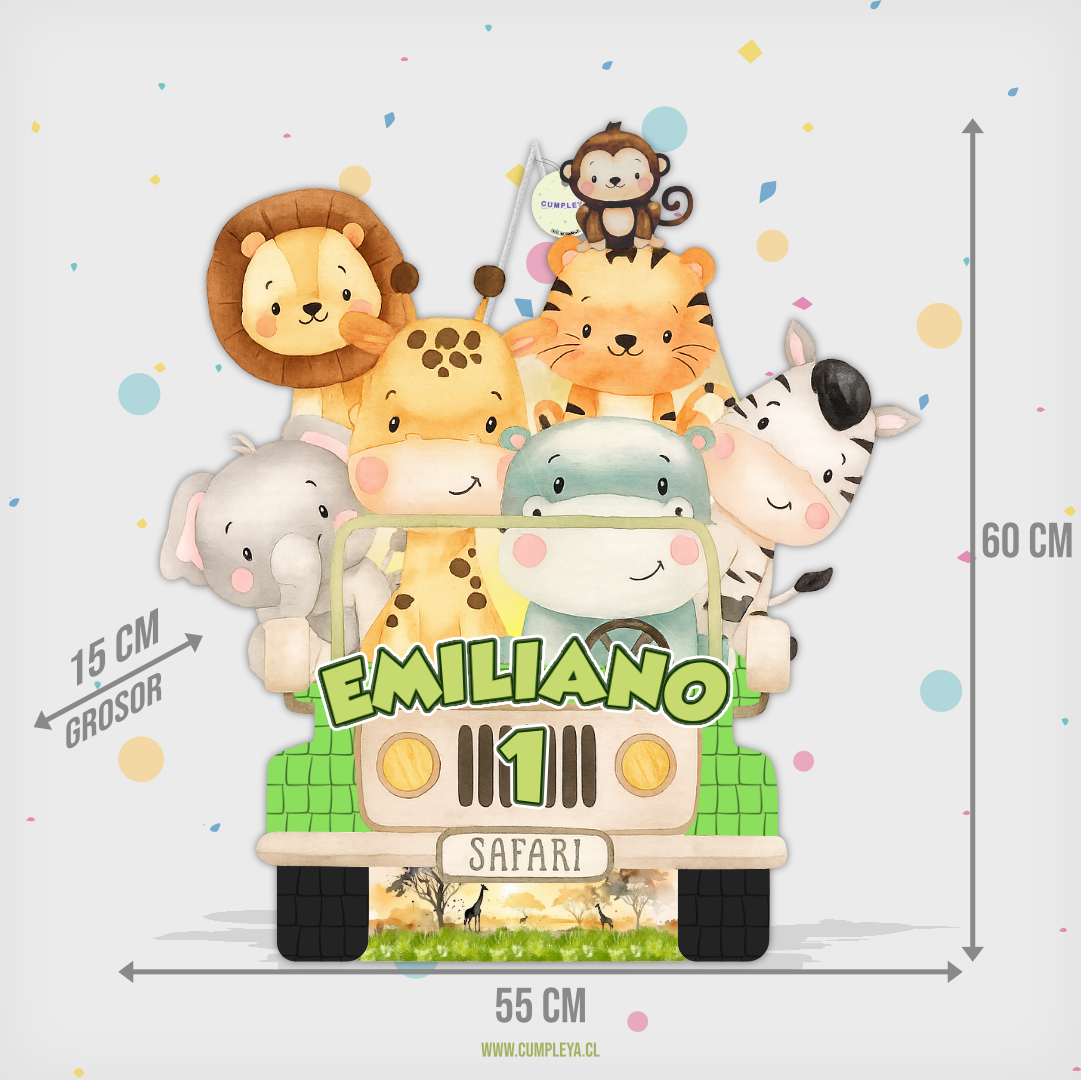 PIÑATA JEEP SAFARI 60CM PREMIUM