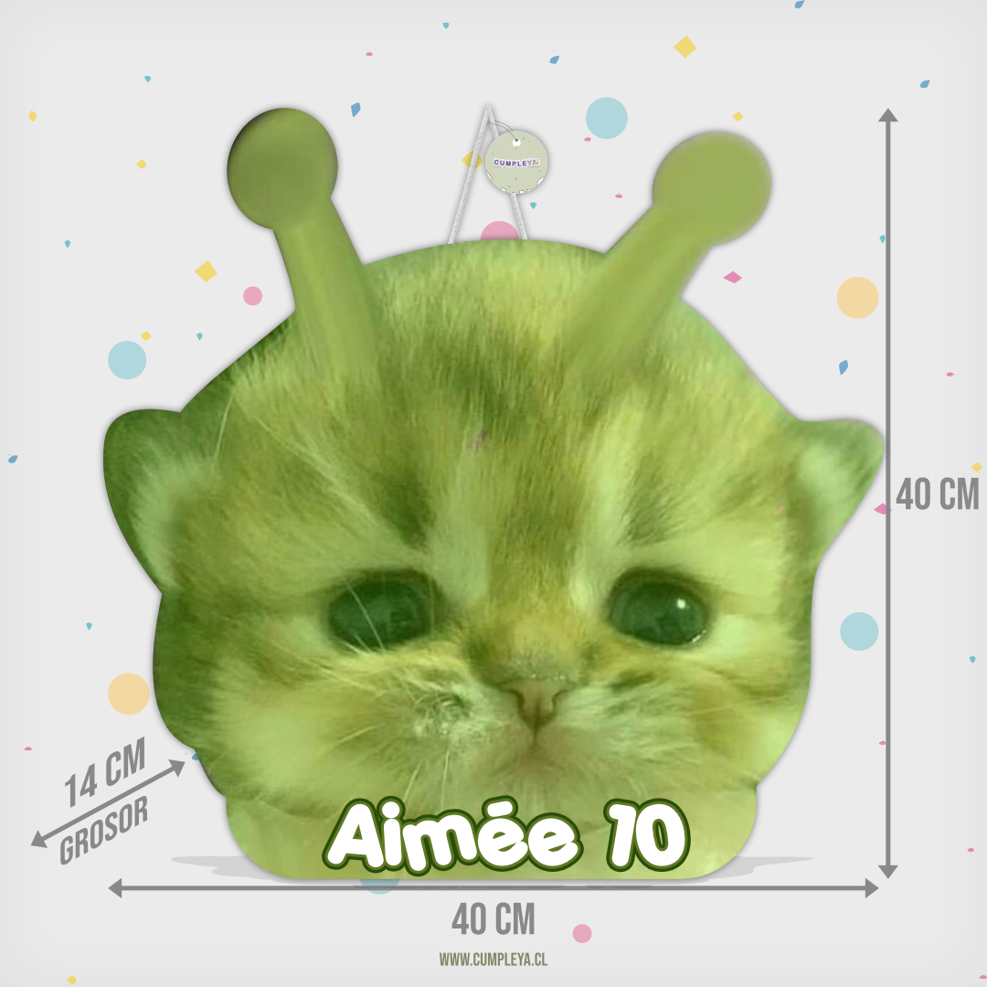 PIÑATA 40 CM GATO MARCIANO