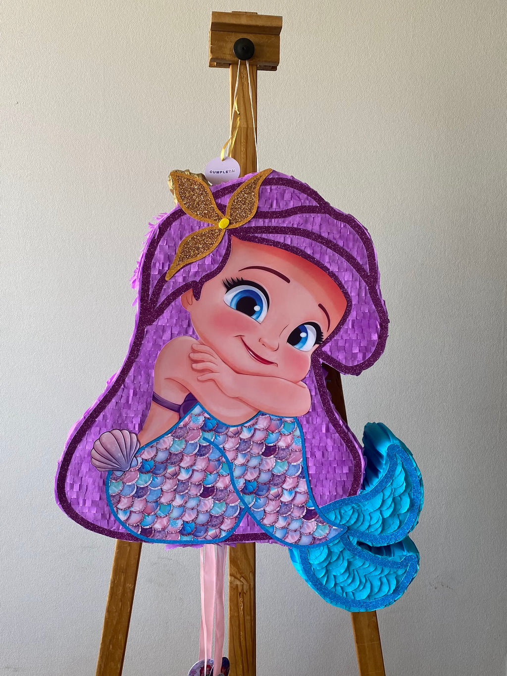 PIÑATA SIRENITA BEBE 60CM PREMIUM