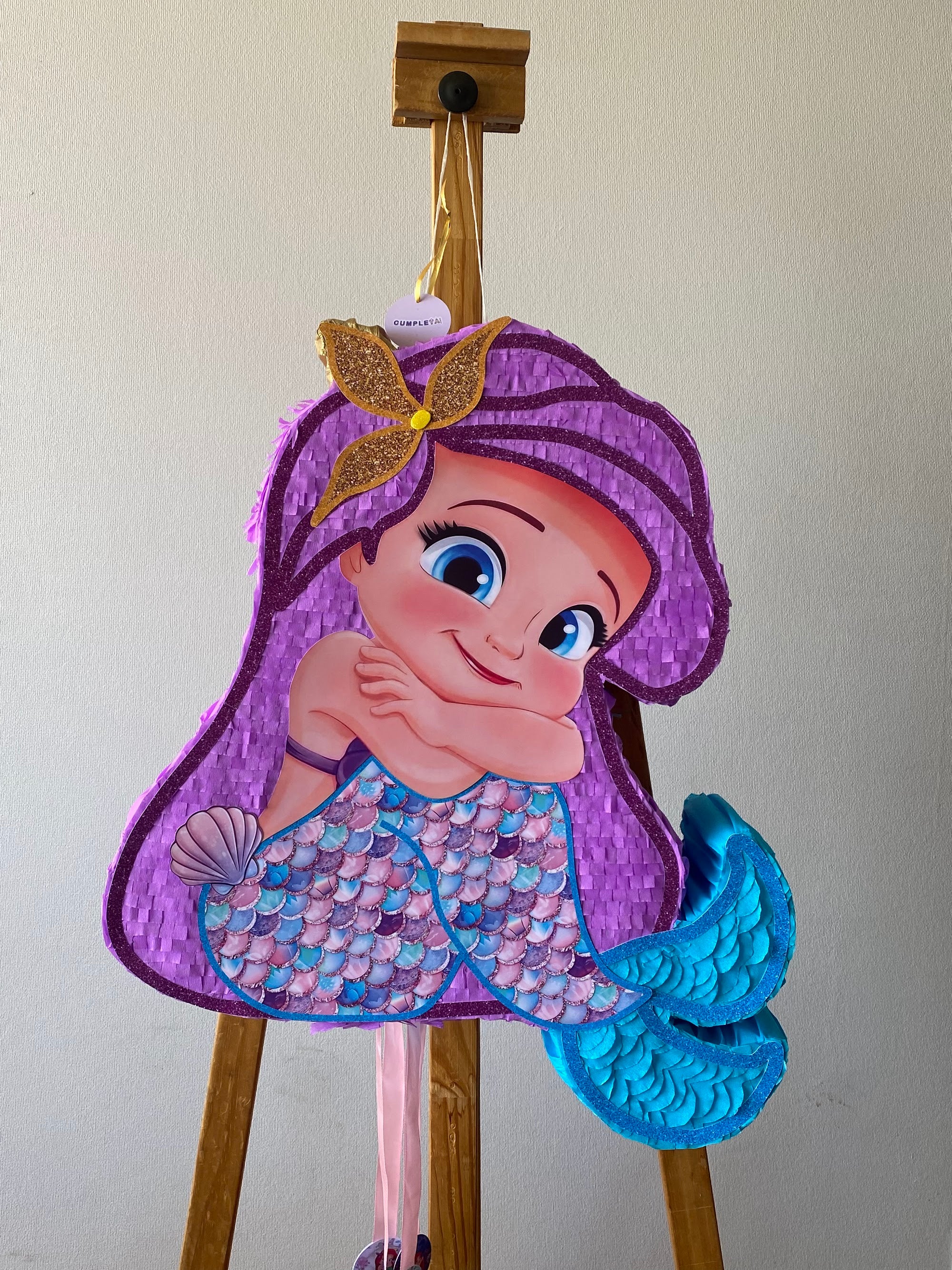 PIÑATA SIRENITA BEBE 60CM PREMIUM