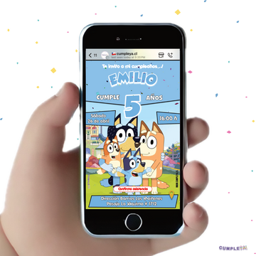 INVITACIÓN DIGITAL BLUEY