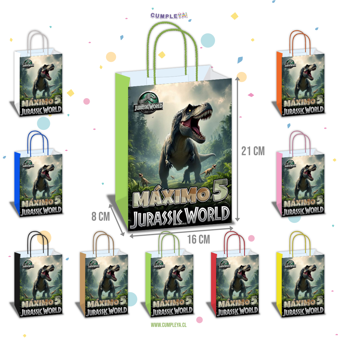 BOLSA SORPRESA 16 × 21 × 8 CM JURASSIC WORLD
